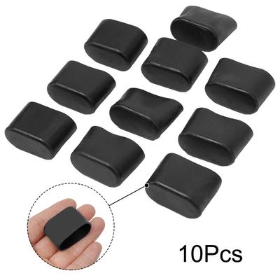 10 Pcs Rubber Chair Leg Cap Oval Covers Table Feet Table End Cap Covers Floor Protectors Furniture Leveling Feet Home Decor