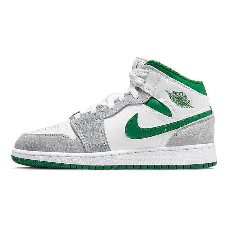 Jordan 1 Mid SE White Pine Green Smoke Grey GS DC7248-103