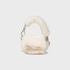 Clover Heart Fluffy Pouch Ivory