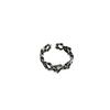 Trendy Hexagram Star Silver Ring: Adjustable S925 Sterling for Women