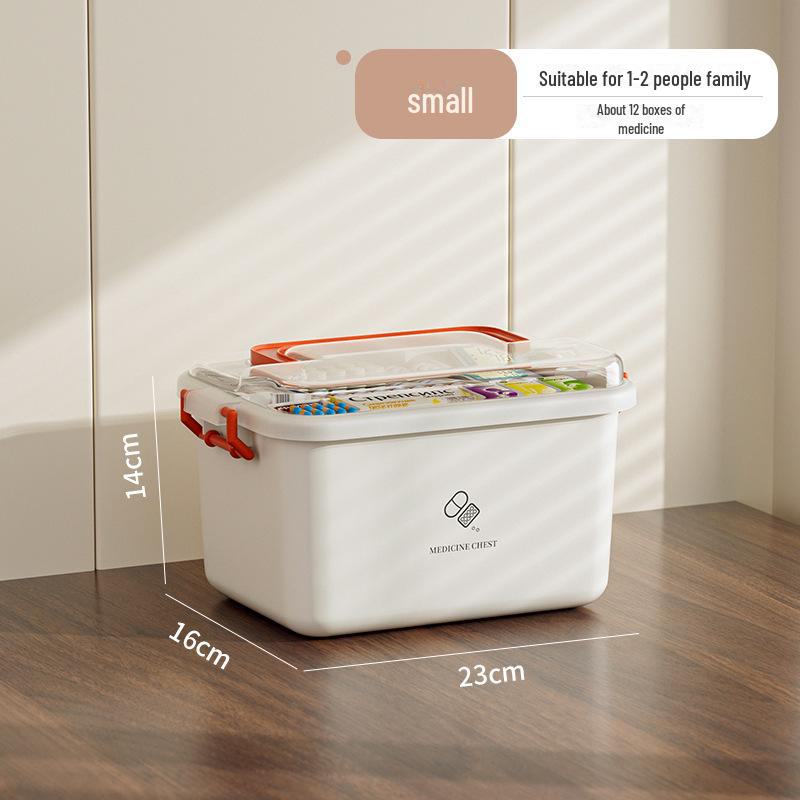 Portable Large Capacity Household First Aid Medicine Box for Family Emergencies