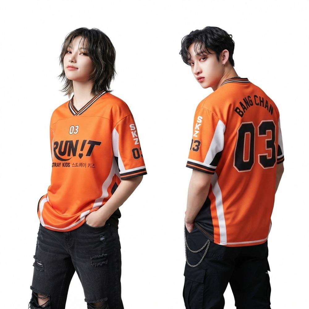 Kpop SKZ Stray Kids Run It World Tour 2026 Fan T-Shirt for Men Women Y2k Comfortable Outdoor