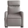 Massage Recliner with Rising Function Taupe Fabric