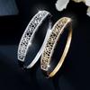 Fashionable Hollow Flower Zircon Women's Light Luxury Bracelet Bracelet