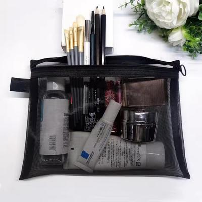 Women Mesh Cosmetic Bag Travel Storage Makeup Bag Organizer Female Make Up Pouch Portable Small Large Toiletry Beauty Case