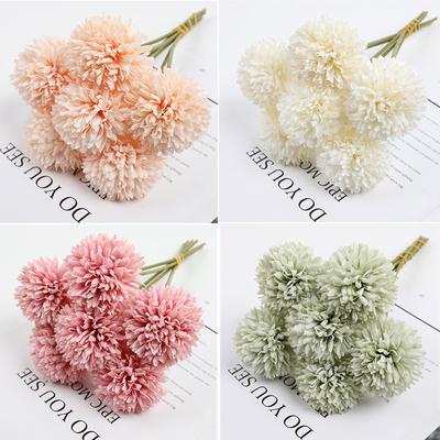 Flores artificiais Buquê de hortênsias Decoração de casamento Artesanato de flores falsas Decoração de vaso de sala de casa Acessórios Ornamento de mesa central