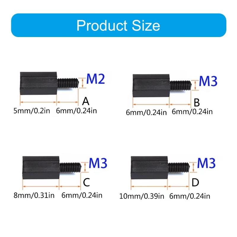 Nylon Screws for FPV Quadcopter Flight Control and ESC Tower Installation M2X5/ M3X6/ M3X8/ M3X10