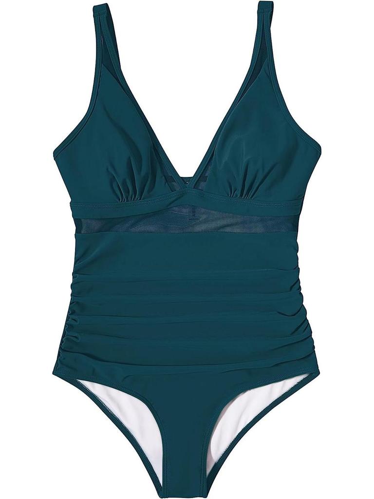 2024 European & American Sexy Transparent One-Piece Backless Swimsuit