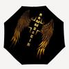 1pc Winged Cross Symbol Umbrella with Plastic Handle,Suitable for All Seasons Home Travel Outdoor UmbrellaM1033
