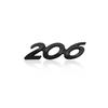 Adesivo Metallico 3D SQOB1 Emblema Decorazione RC 206 CC Adesivi per Bagagliaio Posteriore Per Peugeot Car Styling