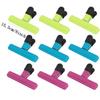 9 Pack Chip Clips, Food Clips, Upgrade Wide Open Bag Clips for Food Storage with Air Tight Seal Grip