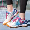 Super women's badminton shoes breathable tennis shoes training shoes table tennis professional volleyball carbon board