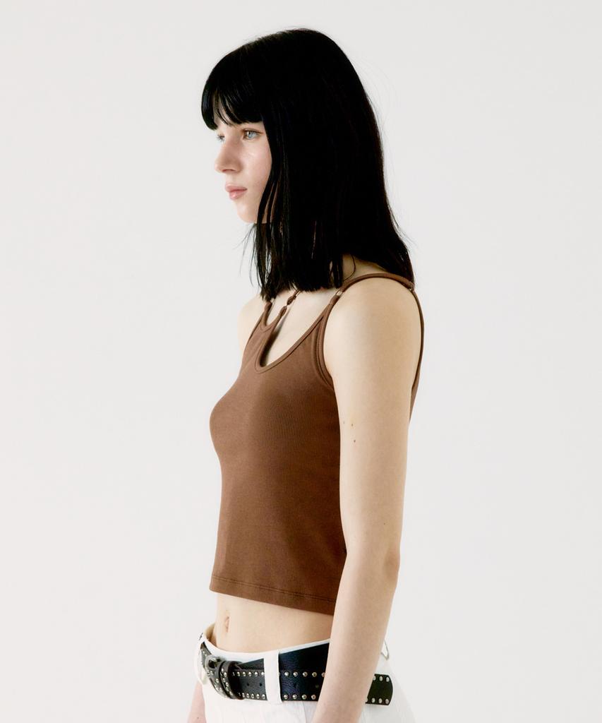 FASE String Line Top - Brown