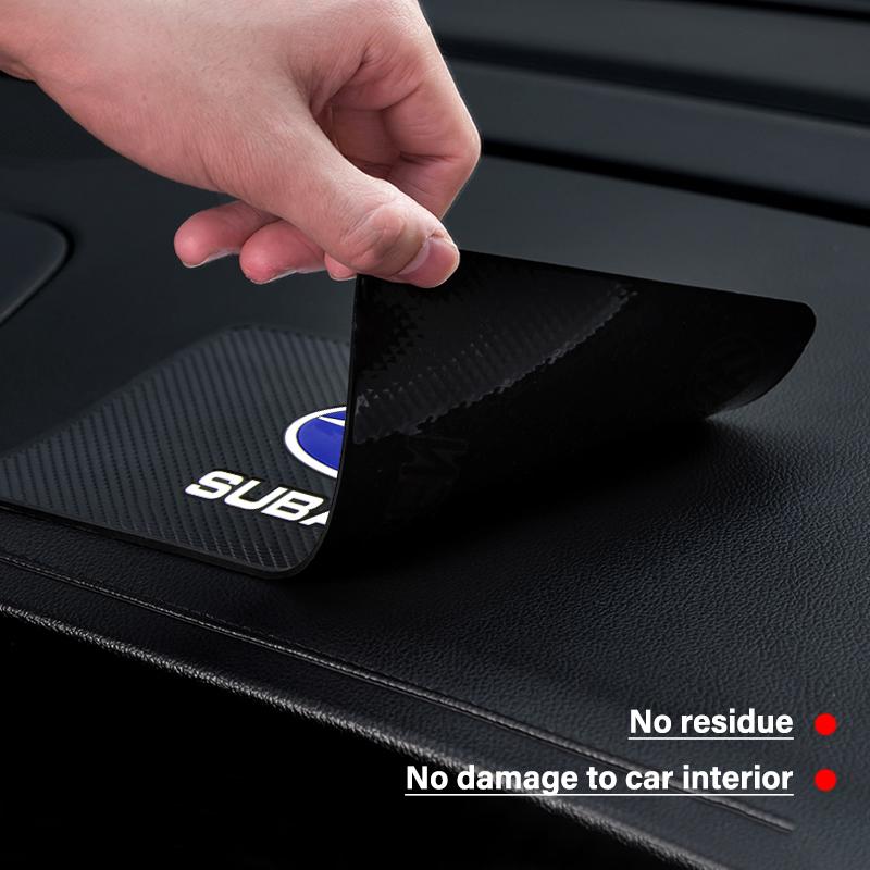 Badge de Voiture Style Tapis Antidérapant Tableau de Bord Central Coussin Antidérapant Intérieur Pour Subaru XV BRZ WRX STI Forester Ascent Impreza Legacy Outback Levorg