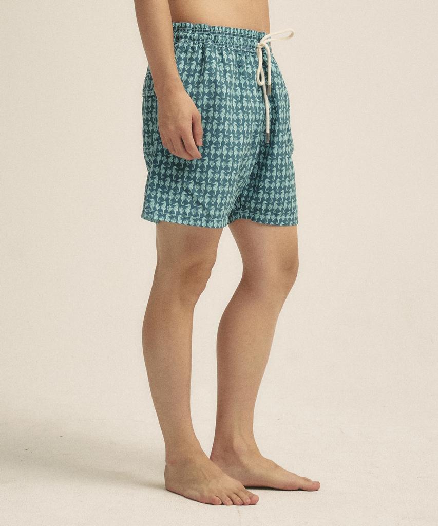 Billalei Seahorse Archive Men'S Swim Shorts - Dark Turquoise