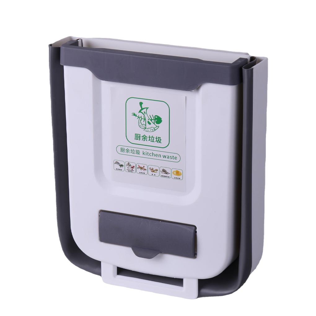 

Мусорное ведро Складной настенный шкафчик для мусора Мусорное ведро для сортировки мусора Мусорное ведро для дома Ванная комната Гостиная Корзина для мусора large