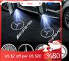 UOJOI1 2025 Hot Car Door Logo Light LED Projector Lamp For Mercedes Benz E W212 W213 W205 AMG W177 V177 W247 W176 GLA GLC X253 W246 X16