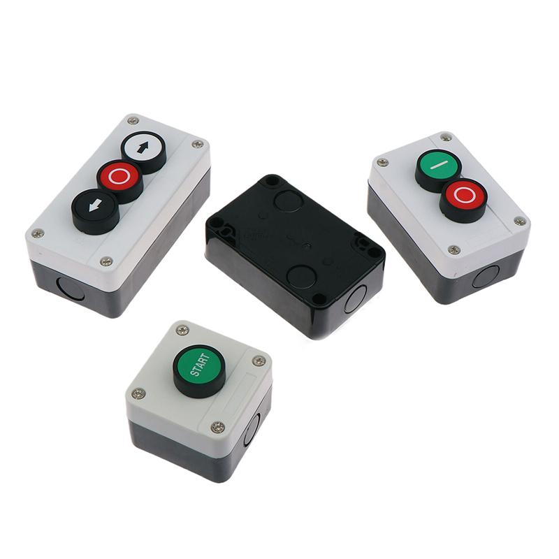 New 1pc Emergency Stop Industrial Control Button Box With Arrow Symbol CNC Start Stop Self Sealing Waterproof Button Switch