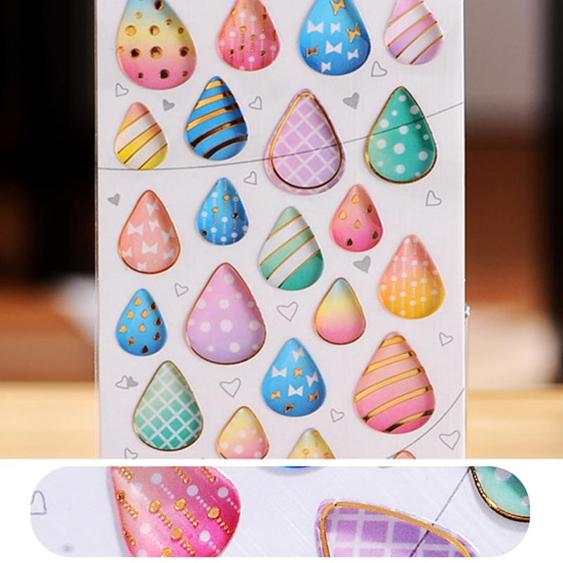 Fun Fantasy Cartoon Stickers Bronzing 3D Environmental Protection Mobile Phone Diary Handbook Sticker Material Children Gifts