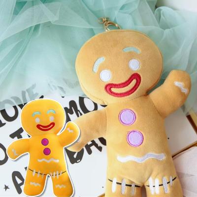 Kawaii Creative Gingerbread Biscuit Men Plush Doll Pendant Warm Happy Christmas Toy Home Decor Christmas Gift For Boys And Girls