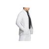 Adidas Logo Stand Collar Loose Long Sleeve Jacket Men Outerwear White HY0980