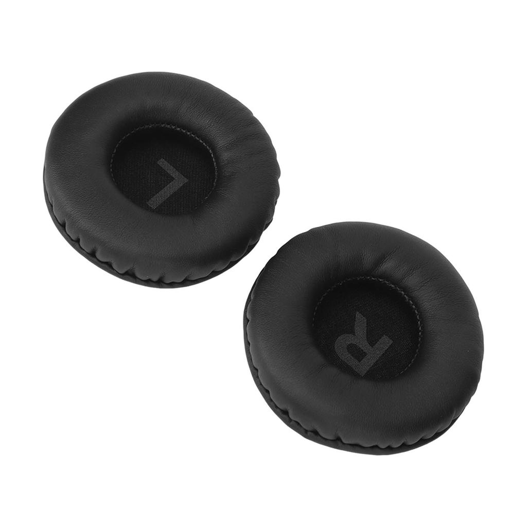 Ersatz-Ohrpolster Verbesserter Bass Weiches Kunstleder Atmungsaktiver Schaumstoff Ohrpolsterbezug für 75-mm-Kopfhörer