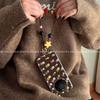 Applicable To Huawei Mate Mobile Phone Case, Advanced Sense Ins Wind Niche Pro All-inclusive Sideband Lanyard, Brown Bottom Flower
