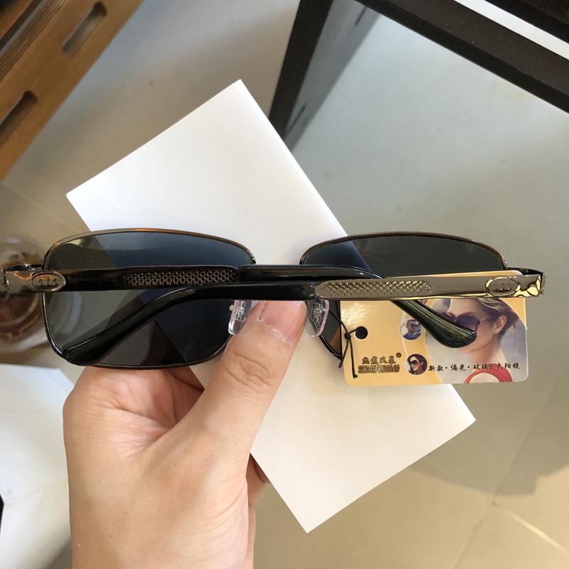 2025 Nová Móda Zelené Sluneční Brýle Pro Muže Vysoce kvalitní Křišťálové Sklo Řízení Rybaření Velký Obličej UV400 Kovové Tepelná Izolace