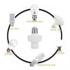 360° Smart Led Bulb E27 Plug Radar Motion Sensor 220V Light Bulb Holder 3-8m Sensing Distance LED Bulb Lamp Holder Auto On/Off Socket Adapter