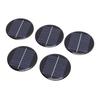 5pcs Round Solar Panels 0.28W Round Monocrystalline Silicon Solar Cell Panels for Small Electronic Devices