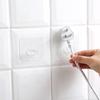 1/5pcs Self-adhesive Hooks Rack Wall Hanger Space Saver Flower Heavy Load Transparent Strong Self Strong Kitchen Bathroom Towel
