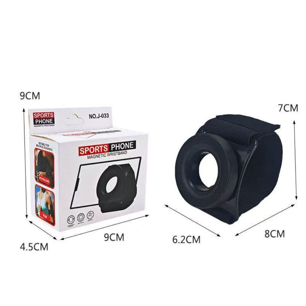 Magnetic Suspension Running Phone Holder Portable 360° Rotatable Wrist Phone Stand for Magsafe Cell Phone Arm Wrist Band Outdoor
