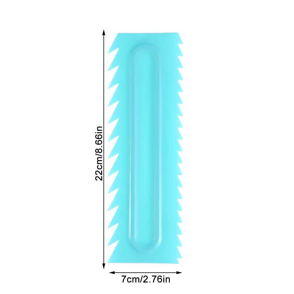 Cake Edge Smoother Comb Cake Decorating Edge Cream Scraper PP Plastic Spatula Baking Tool