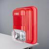 LED Fire Alarm Siren with Flashing Light and Sound, 12V/24V High-Pitched