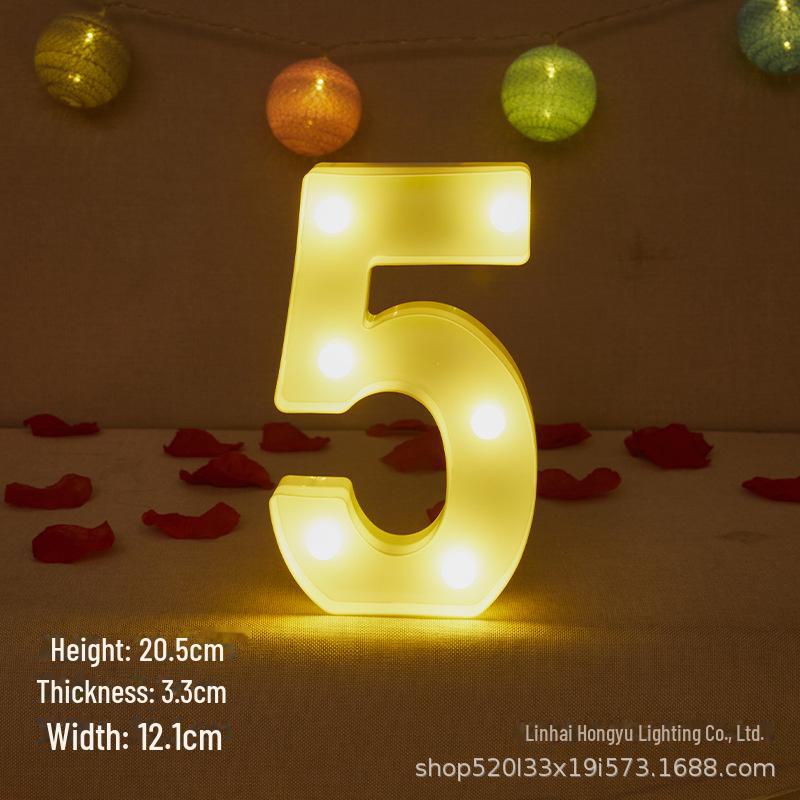 26 English Letter Night Lamp for Wedding Proposal or Decor