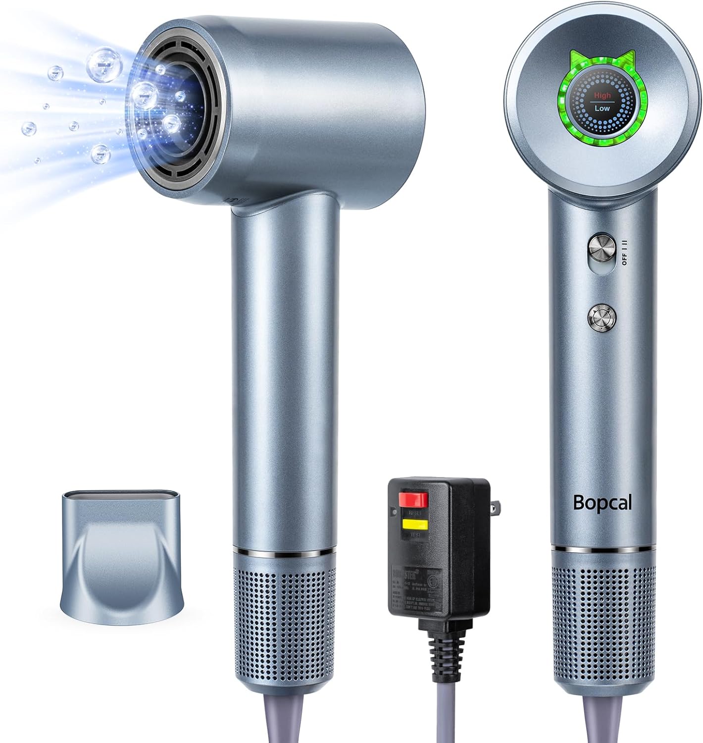 

Безлистный высокоскоростной фен для волос 110000 об/мин Быстрая сушка Персональный уход за волосами Укладка Отрицательные ионы Постоянный анион Электрический фен us