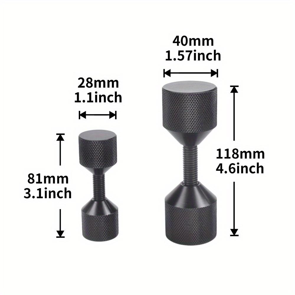 4 Pcs Aluminium Flange Two Hole Pins 1-1/8” Two Hole Alignment Pins & 1-5/8” Detachable Flange Double Hole Pins