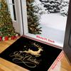 New Christmas Reindeer Welcome Floor Mat for Indoor and Outdoor Entrance Area - Holiday Home Decoration