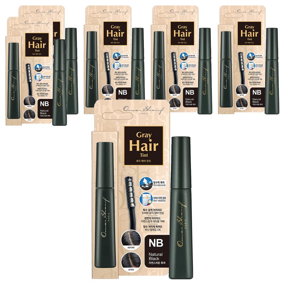 Dongsung Pharmaceutical Omar Sharif Hair Tint Mascara 15ml Natural Black 6 pcs