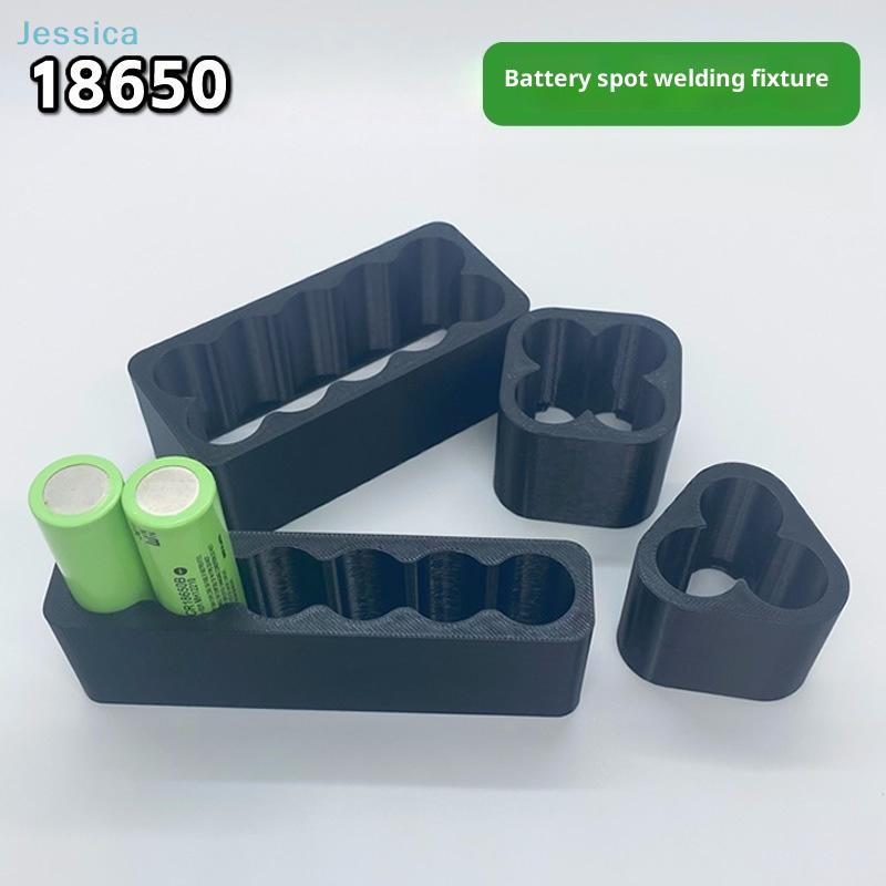 Multi-Slot Black Plastic Battery Holders, Universal Battery Positioning Jigs for 18650 Cell Welding Projects