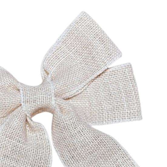 Jutová mašle Rustikální jutové stuhy Mašle Předvázané mašle na věnec Ozdoba na špičku vánočního stromku Ozdoba na narozeninovou svatbu Sváteční párty dekorace