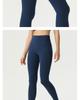 Reflective High-Waist Yoga Leggings: Quick-Dry, Nude-Feel, Solid Color, Hip-Lift Design
