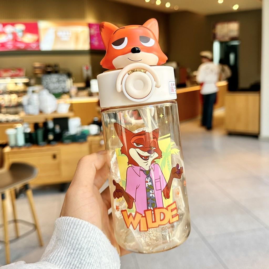 Zootopia Nick And Judy Plastic Space Cup With Locking Lid For Kids And Teens