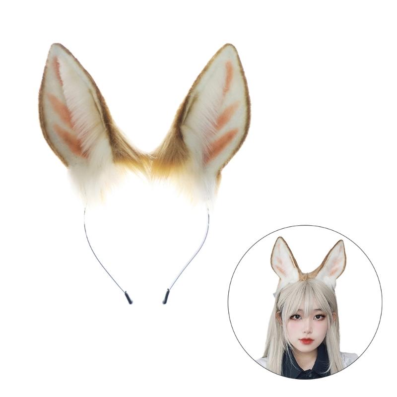 Cartoon Cosplay Costume Beast Deer Hair Hoop Furry Deer Hair Styling for Live Show Headbands Furry Deer Animal Carnivals