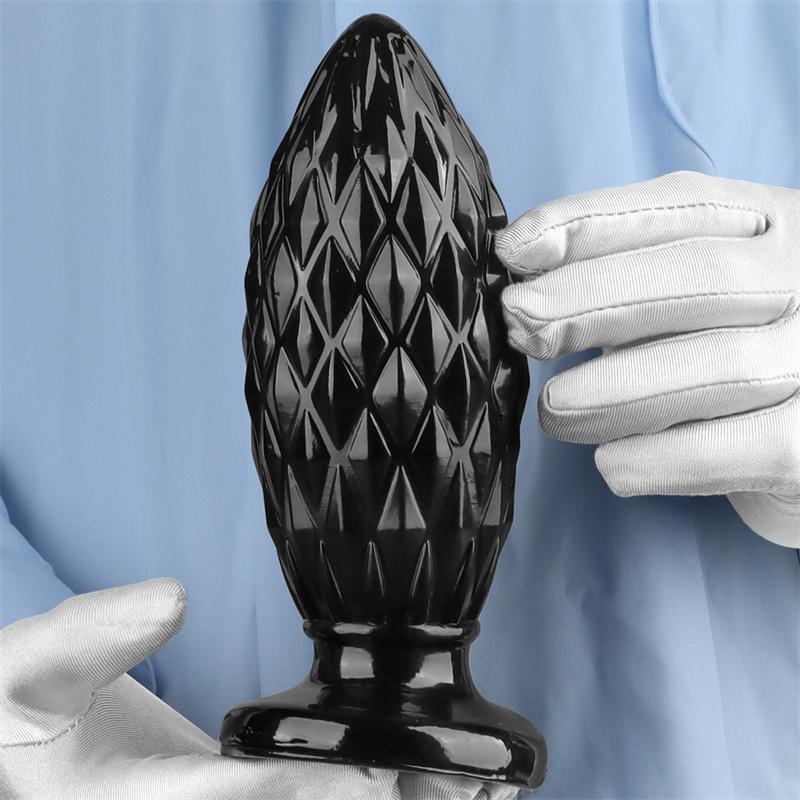 Super Large Black Stimulating Soft Anal Plug Suction Cup Anal Sex Supplies Adult Toys