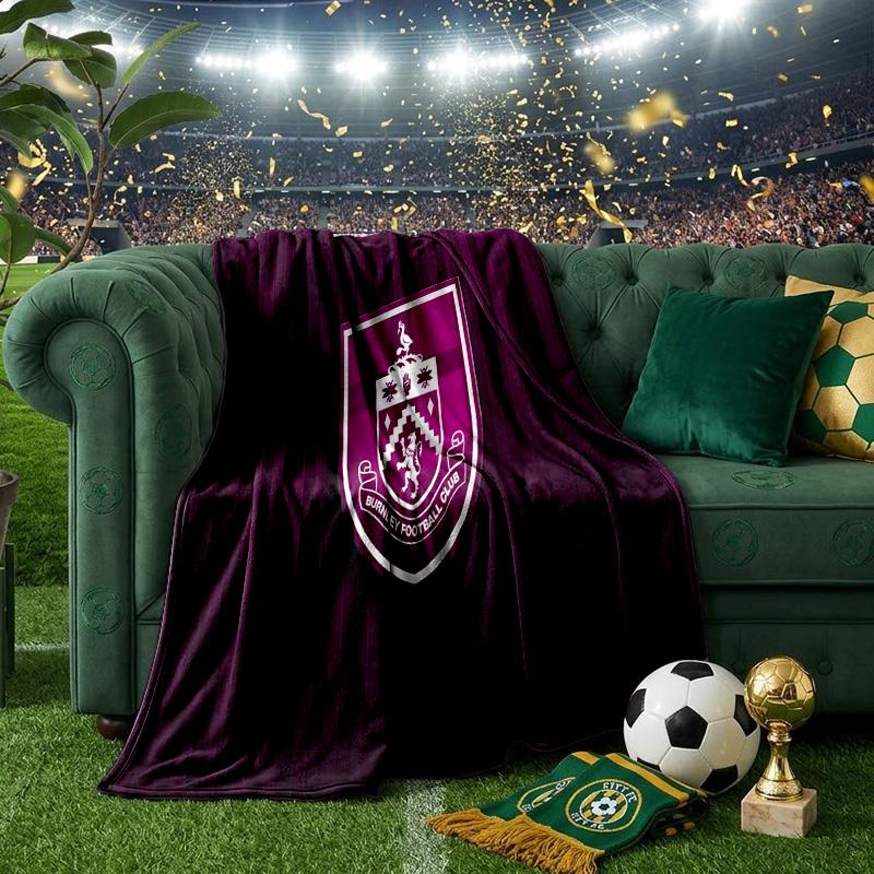 Burnley Football Club Throws Blanket Flannel Blankets Plush for Couch Bed Gifts for Men Women Travel picnic blanket Christmas fan gifts