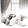 10 Pieces Curtain Track Gliders Rail Pulley Drapery Wheels Sliding Glider for