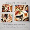 Turkey harvest theme. Bedding Duvet cover sets Duvet covers Pillowcases gifts (1 * Duvet Cover 2 * Pillowcases, without duvet insert)