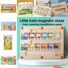 Color Sorting Wooden Classification Puzzle Kids Educational Parent Child Play