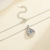 Sterling Silver S925 Smart Drop-shaped Necklace Women's Versatile Light Luxury High-end Moissanite Necklace Jewelry